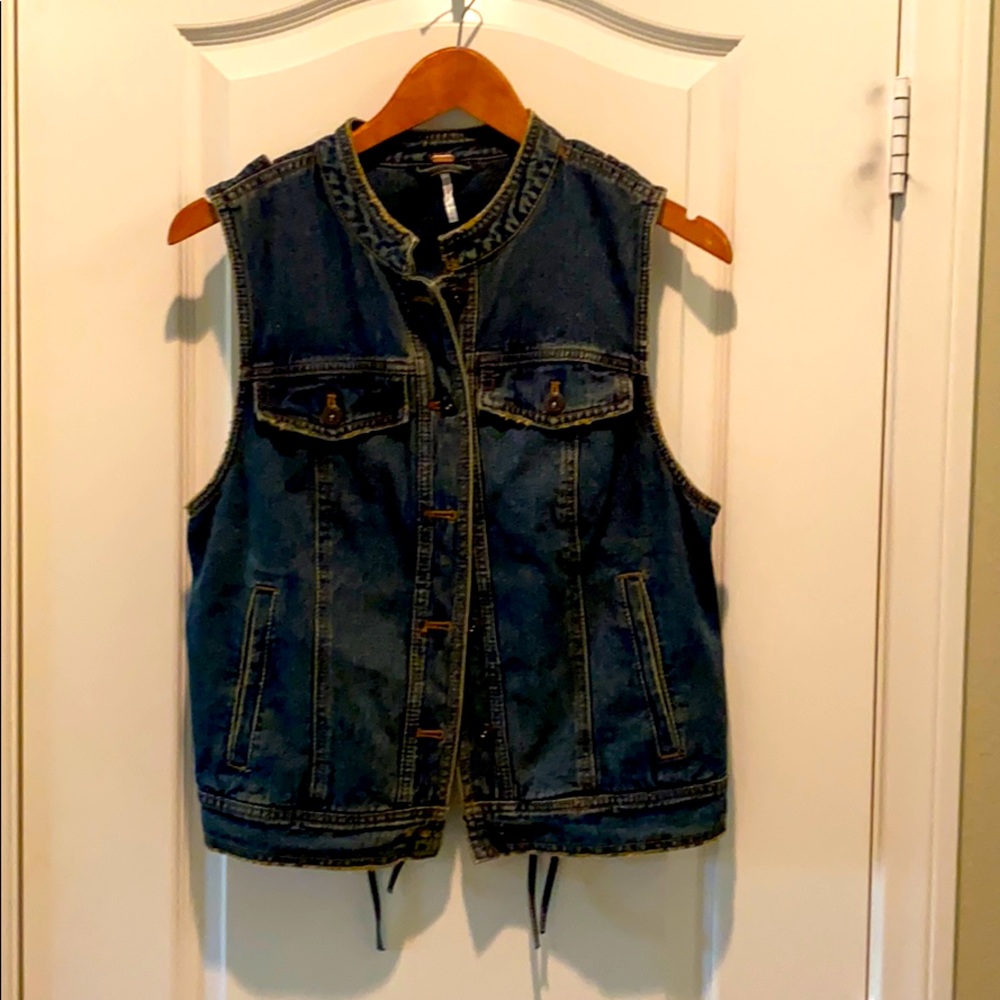 Ladies denim vest